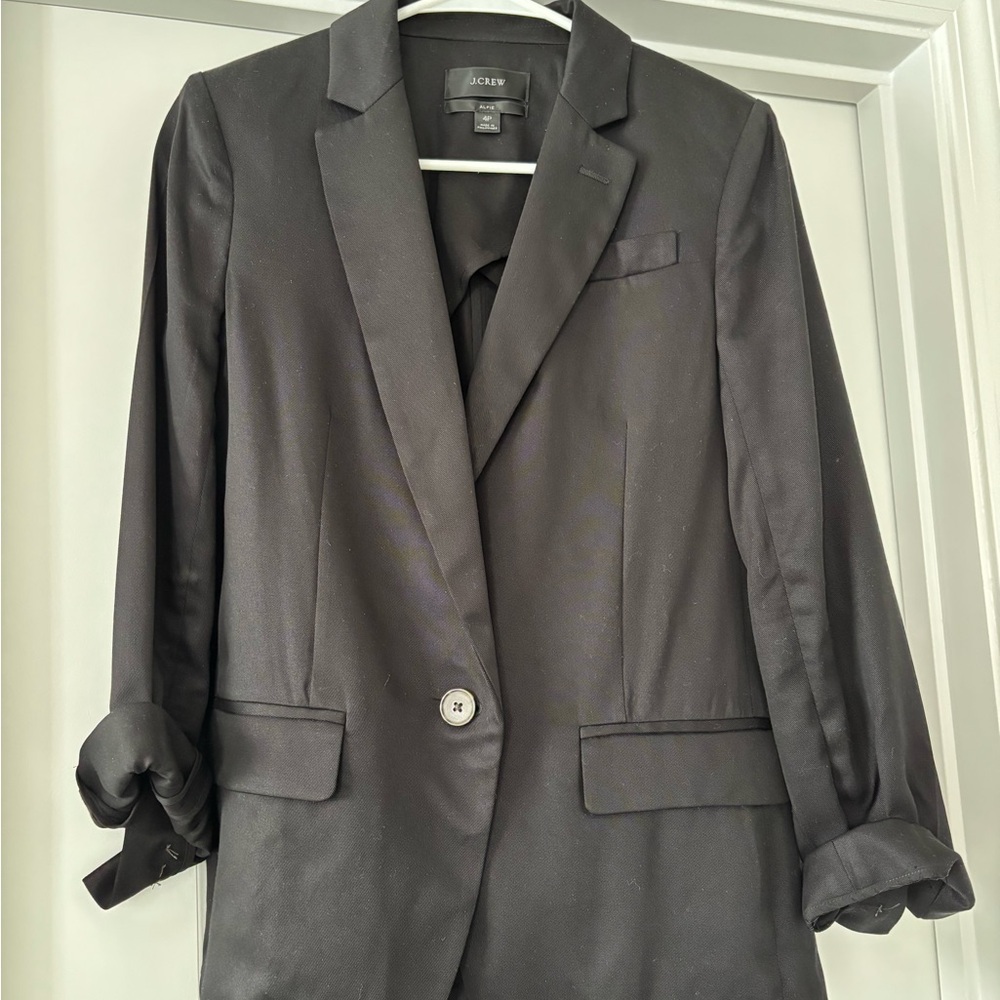 J. Crew Women's Elegant Black Suit Jacket